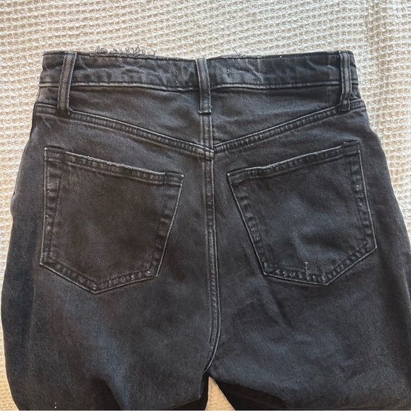 Abercrombie & Fitch womens The Dad high rise curve love jeans black size 2 / 26 - Picture 5 of 7